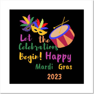 Let the Celebrations Begin! Happy Mardi Gras 2023 Posters and Art